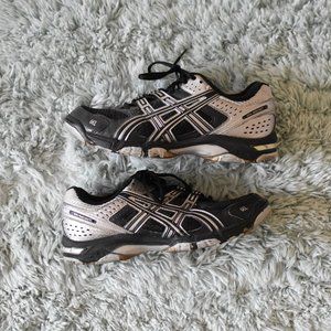 Asics Gel-Rocket Black & Gray Volleyball Shoes